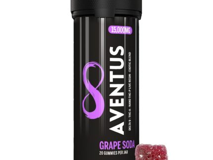 15,000mg AVENTUS8 GUMMIES GRAPE SODA DELTA 9 + THC-A + NANO THC-P LIVE RESIN EXOTIC BLEND
