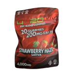 4U20 THC Blend Gummies – Strawberry Haze Sativa | 200mg Each, 20ct