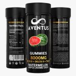 8000mg AVENTUS8 GUMMIES WATERMELON DELTA 8 + DELTA 9 + THC-P STRONG EXOTIC BLEND