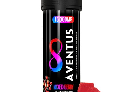 Aventus Exotic Blend Gummies – Mixed Berry (15000mg, 30ct Jar)