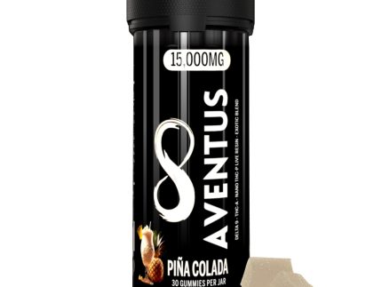 Aventus8 Exotic Blend Gummies – Piña Colada (15000mg, 30ct Jar)