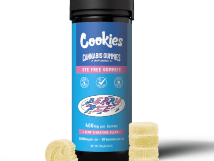 Cookies - Hemp Signature Blend Gummy 400mg - Clear - Berry Pie - 30ct Jar