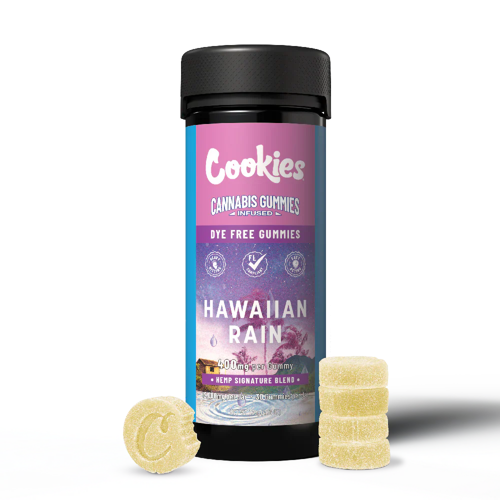 Cookies - Hemp Signature Blend Gummy 400mg - Clear - Hawaiian Rain - 30ct Jar