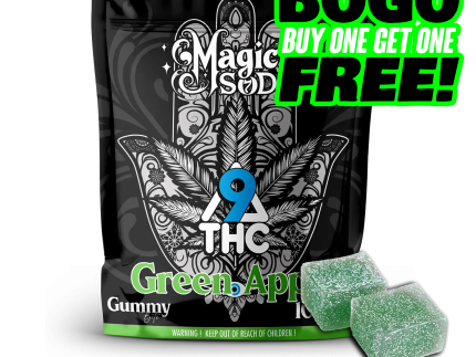 MAGICSOD D9 THC Green Apple Gummies (5pcs)