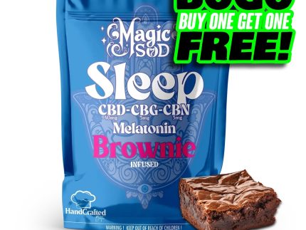 MAGICSOD Sleep Brownie infused with (CBD + CBG + CBN @ 750mg) + Melatonin