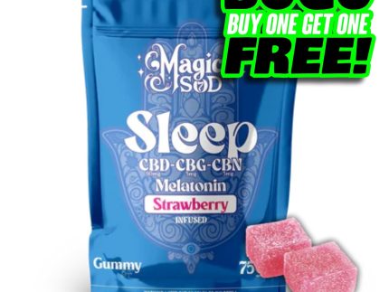 MAGICSOD SLEEP CBD-CBG-CBN MELATONIN GUMMY 750MG - STRAWBERRY