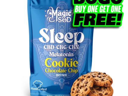 MAGICSOD Sleep Chocolate Chip Cookie infused with (CBD + CBG + CBN @ 750mg) + Melatonin