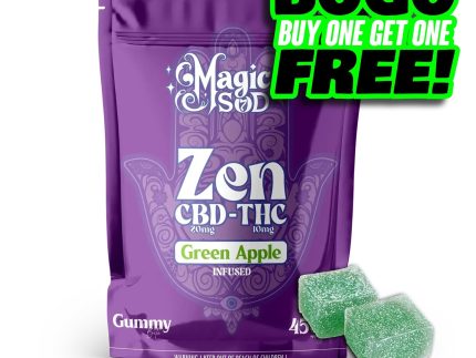 MAGICSOD ZEN CBD-THC GUMMY 450MG - GREEN APPLE