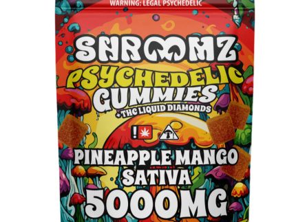 Shroomz Psychedelic THC Liquid Diamond Gummies - 5000MG Pineapple Mango Sativa