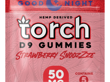 Torch Delta-9 Delta 9 Gummies 50mg - Strawberry Snoozzze