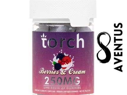 Torch Delta-9 Live Resin Gummies 250mg - Berries & Cream