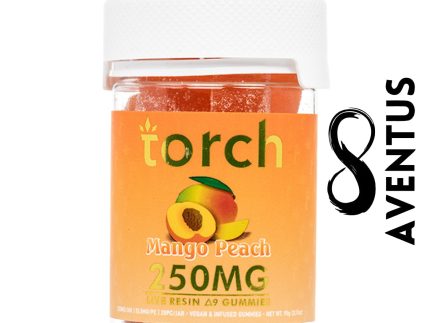 Torch Delta-9 Live Resin Gummies 250mg - Mango Peach