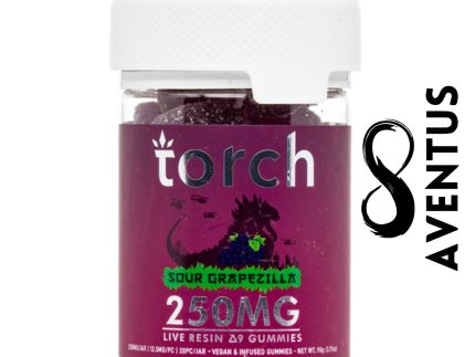 Torch Delta-9 Live Resin Gummies 250mg - Sour Grapezilla
