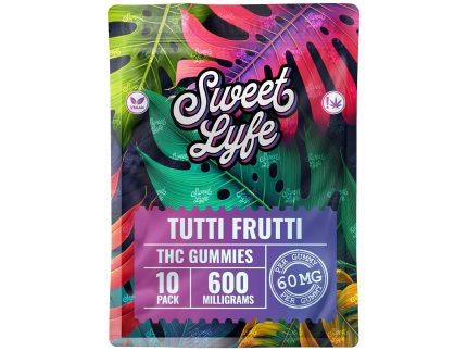 Vegan Gummies 600 MG THC - Bag - Tutti Frutti