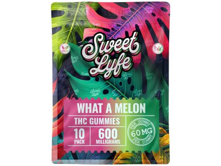 Vegan Gummies 600 MG THC - Bag - What A Melon