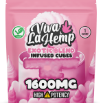 viva la hemp Exotic Blend Infused Cubes – 1600MG Pink Berries