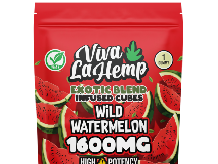 viva la hemp Exotic Blend Infused Cubes – 1600MG Wild Watermelon